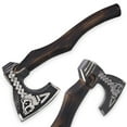 thumbnail image 1 of Hand Forge Alaska Brown Bear Head Etched Axe, 1 of 1
