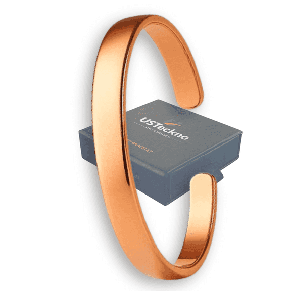 Hand Forged Unisex 100% Pure Copper Bracelet. Made with Premium Solid High Gauge Copper and Health benefits. Enhance your well-being in style!