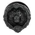 thumbnail image 1 of Hand Forged Cast Iron Black Royal Venetian Lion Head Decorative Door Knocker, 1 of 8