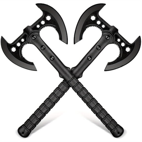 Hand-Forged Garden Axe Set of Two Pieces for Outdoor Landscaping and Wood Splitting Tasks