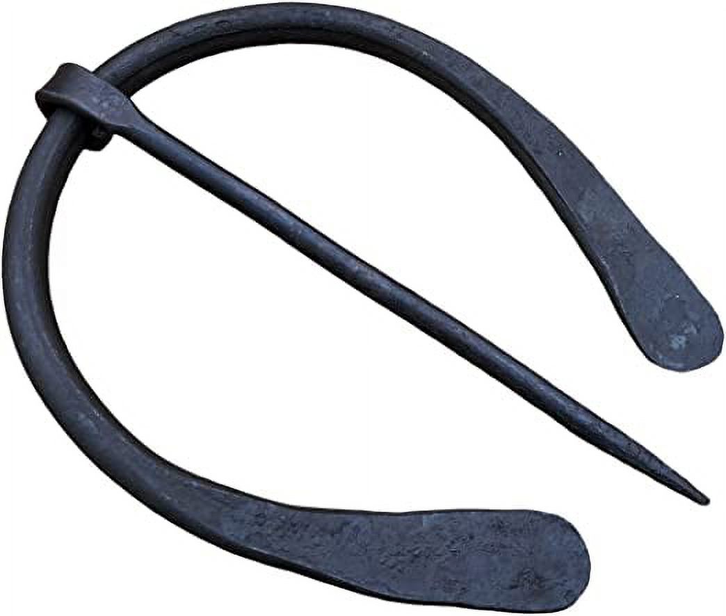 Hand-Forged Norse Flattened Penannular Cloak Pin Black Medieval Iron  jewelry - Viking SCA Renaissance Brooch Medieval Apron Buckle Clasp Cloak  Badge - Scottish Irish 
