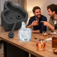 Hand-Gesture Ice Cube Mold – Reusable Silicone Ice Mold with Lid ...
