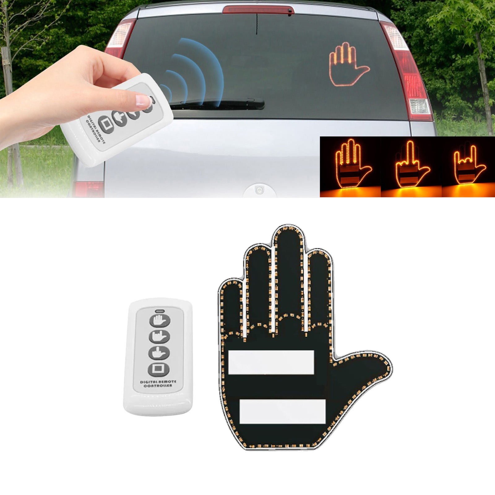 Hand Gesture LEft For Car Car Finger Gesture Light With Remote Finger