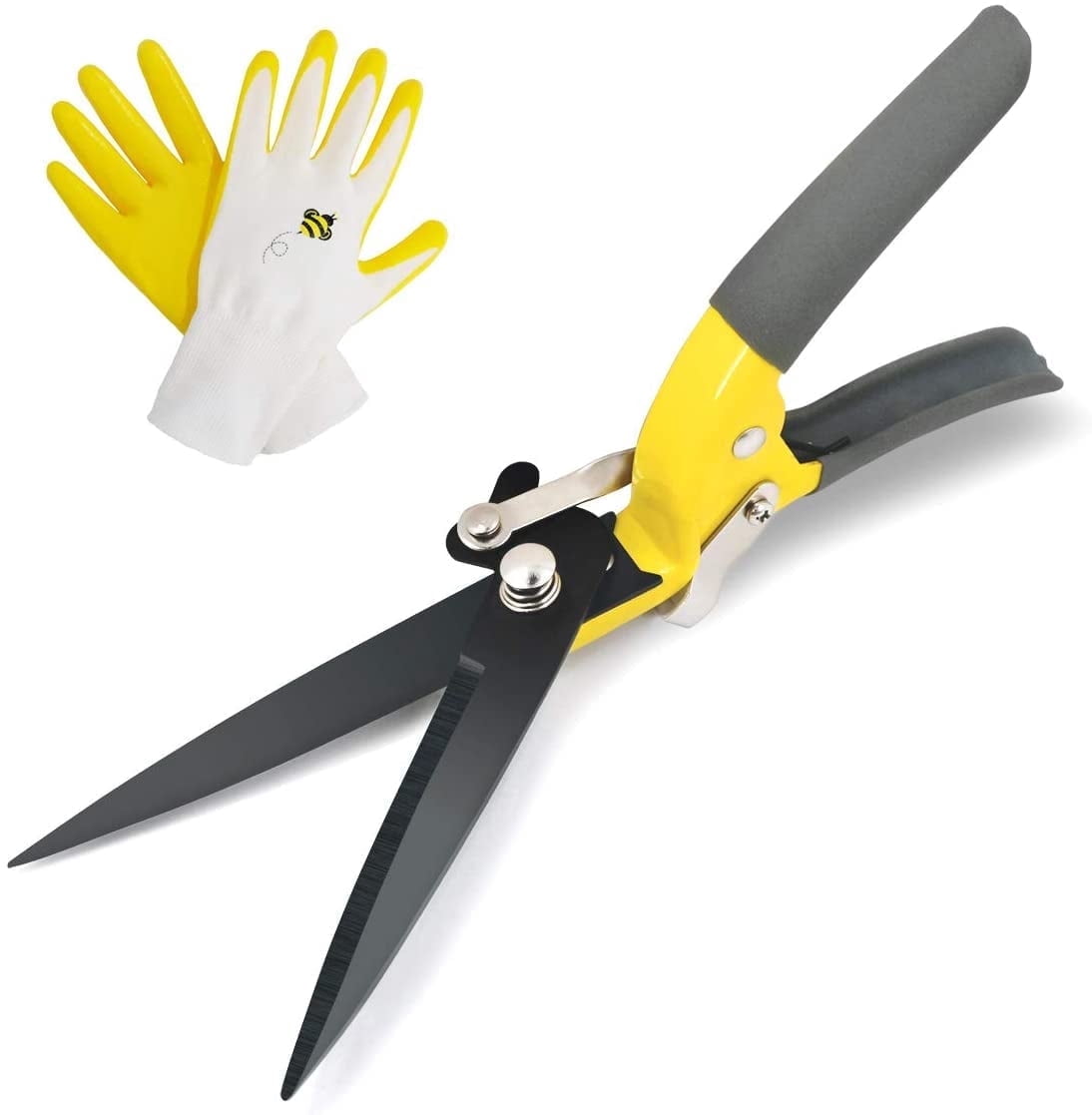 wurzberge Handheld Grass Clippers, Sharp Blades, Ergonomic Grip