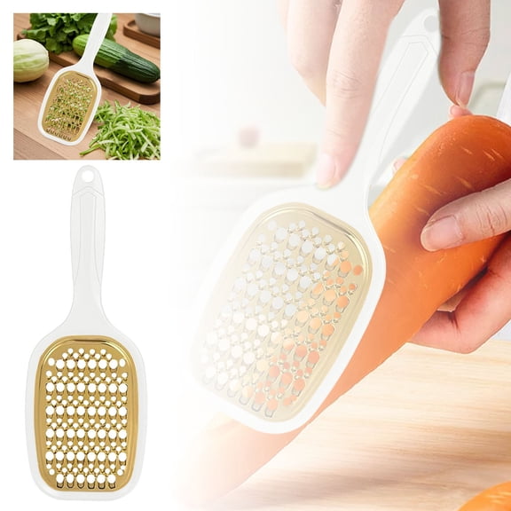 Hand Grater - Compact Mini Shredder for Potatoes, Apples & Cheese, Non- Grip for Safe & Effortless Grating