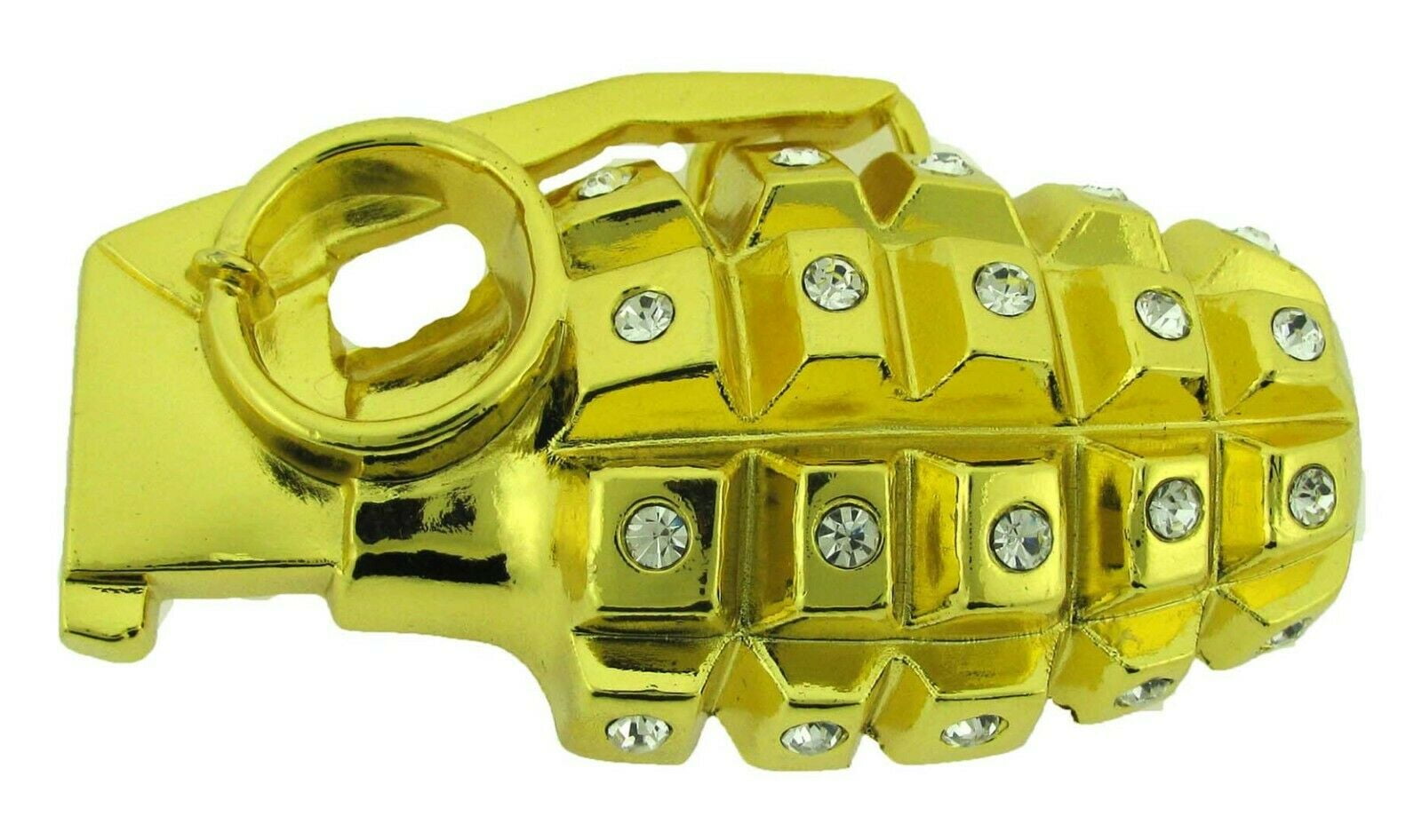 Hand Grenade Belt Buckle USA Military Army bomb Seal Navy Weapon Goth