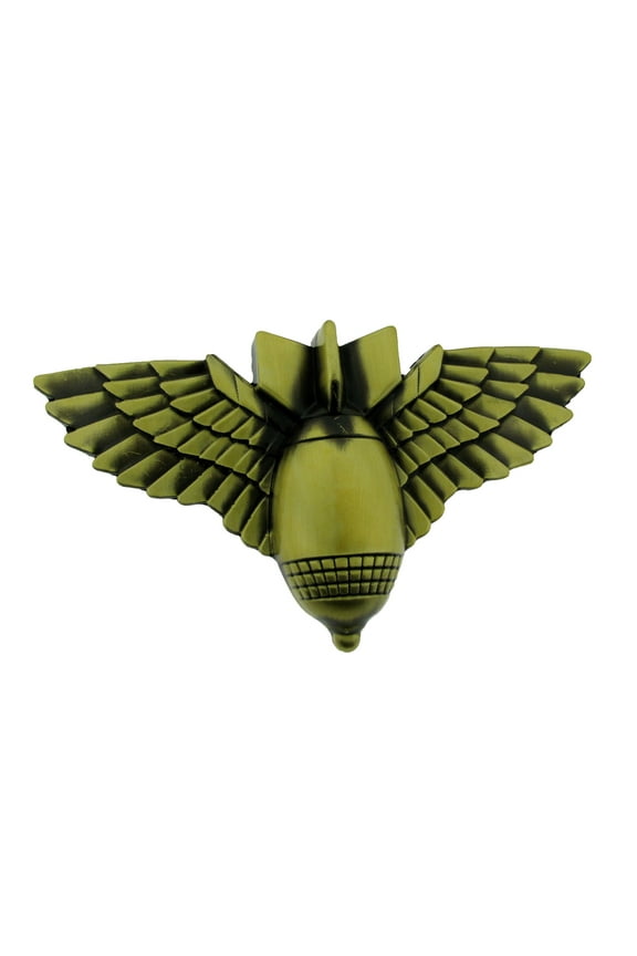 Hand Grenade Belt Buckle Winged Brass USA Military Army bomb Seal Navy Weapon Goth Tribal