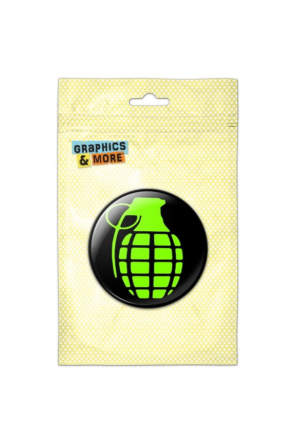 Hand Grenade Frag Explosive Weapon Refrigerator Button Magnet
