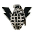 thumbnail image 1 of Hand Grenade Gold Black Belt Buckle USA Military Army bomb Seal Navy Weapon Goth Tribal New, 1 of 1