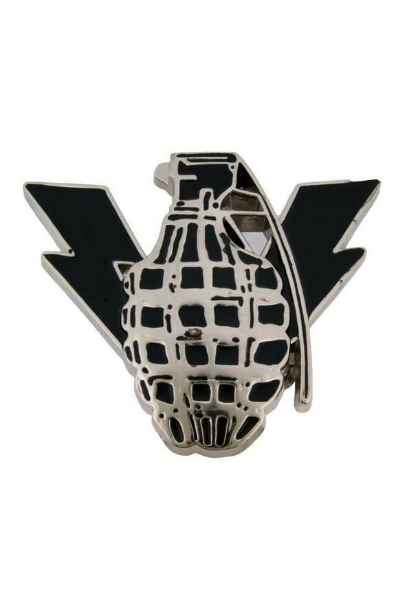 Hand Grenade Gold Black Belt Buckle USA Military Army bomb Seal Navy Weapon Goth Tribal New