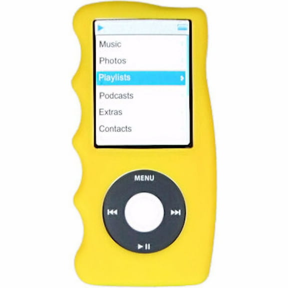 Hand Grip Silicone Sleeve for 4th Generation iPod Nano (Yellow)
