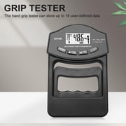 Hand Grip Strength Tester Portable Digital Display, 400lbs/180kg Gauge, Accurate Hand Press Monitor, for Home Gym Training Exercise Workout Competition,Black