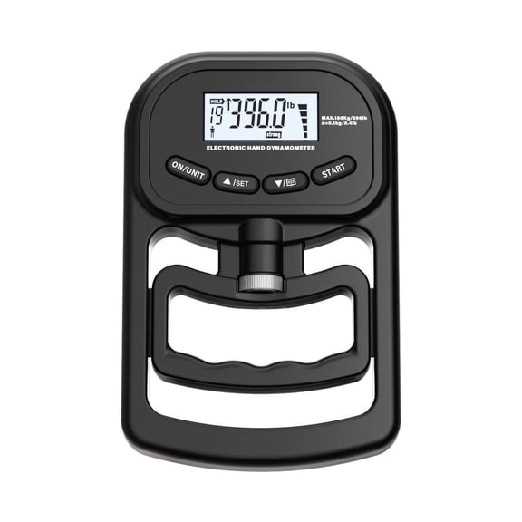 Hand Grip Strength Tester Trainer, 396lbs/180kg Hand Grip Dynamometer with LCD Display, Ideal for Sports, School, and Home Useblack