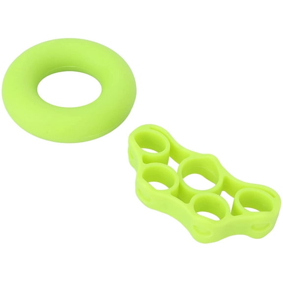 Hand Grip Strengthen Ring,2pcs Silicone Finger Exercise Ring, Forearm Grip Trainer,Relieve Wrist & Thumb Pain,Great For Rock Climber or Finger Rehabilitation Training