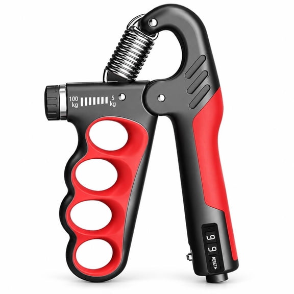 Hand Grip Strengthener 11-220 lb with Counter, Adjustable Hand Gripper for Grip, Finger and Forearm Training