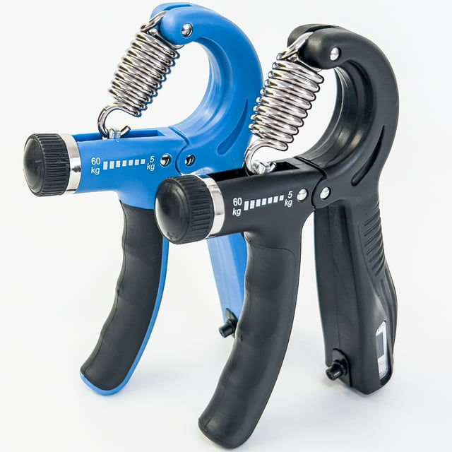 Hand Grip Strengthener 2 Pack, Adjustable Resistance 10130 lbs Forearm ExerciserGrip Strength