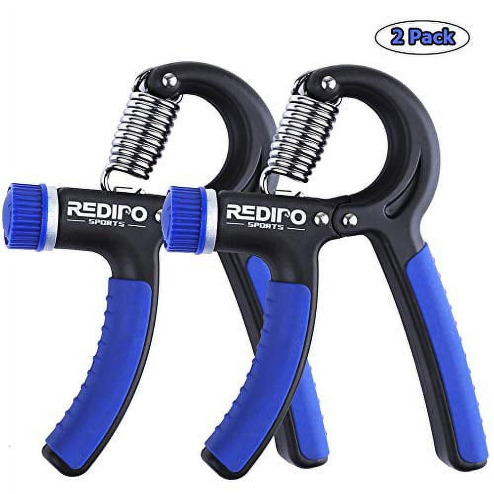 Hand Grip Strengthener 2 Pack Forearm Exerciser Adjustable Resistance 2090lbs Hand Squeezer