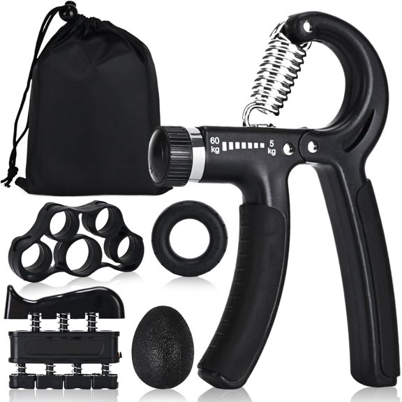 Hand Grip Strengthener,Grip Strength Trainer,22-132 Lbs Adjustable Resistance Forearm Exerciser Workout for Rehabilitation Athletes Climbers Musicians$$Sport & Recreation Other