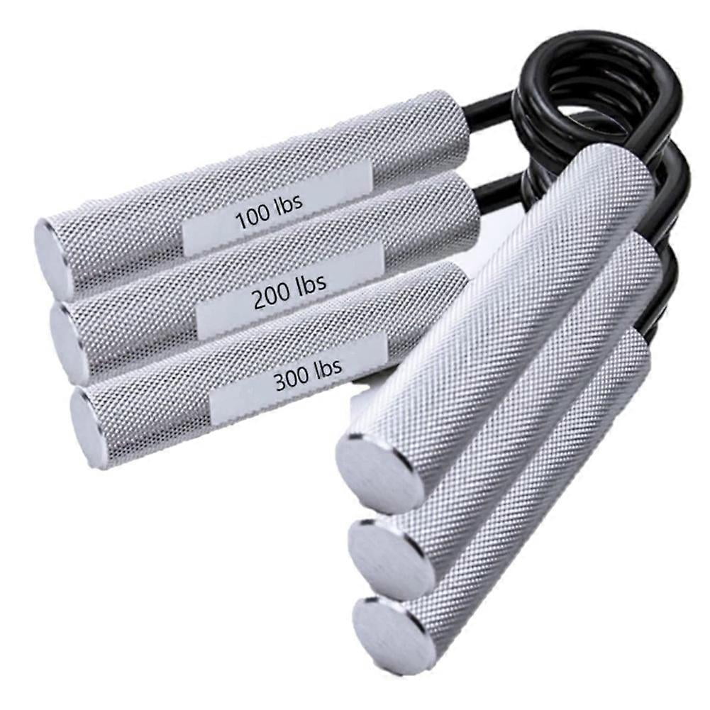 Hand Grip Strengthener Set of 3 (100LB,200LB,300LB) Metal Grip Strength Trainer Wrist & Forearm Str