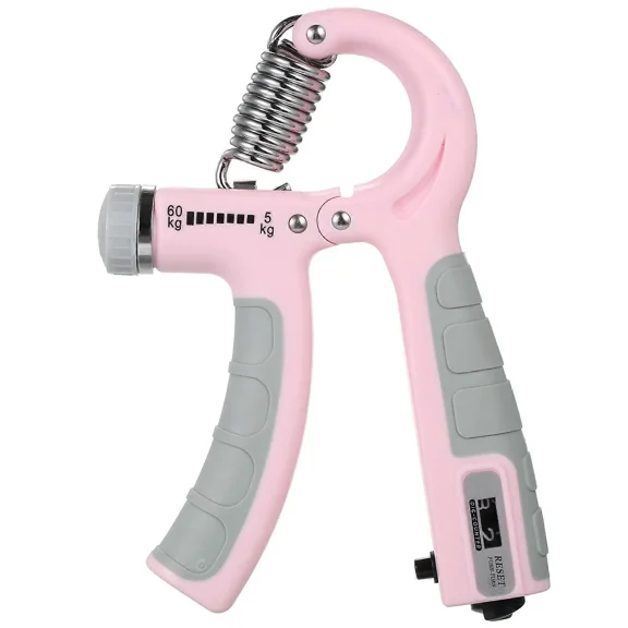 Hand Grip Strengthener with Counter 5-60kg Adjustable Resistance Fitness Hand Exerciser for Muscle Building Wrist Training