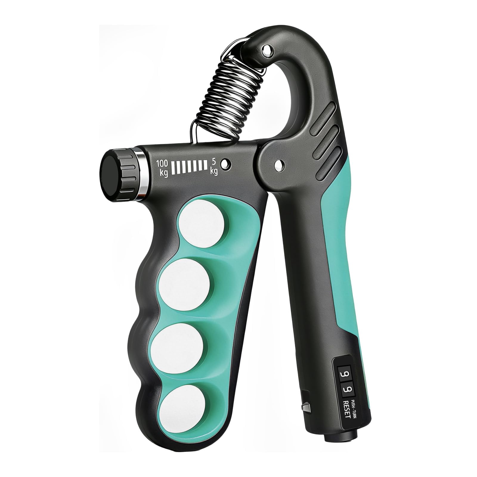 Hand Gripper Strengthener  11-220lbs Adjustable Resistance Grip Strength Trainer With Counter Forearm Exerciser For Injury And Building