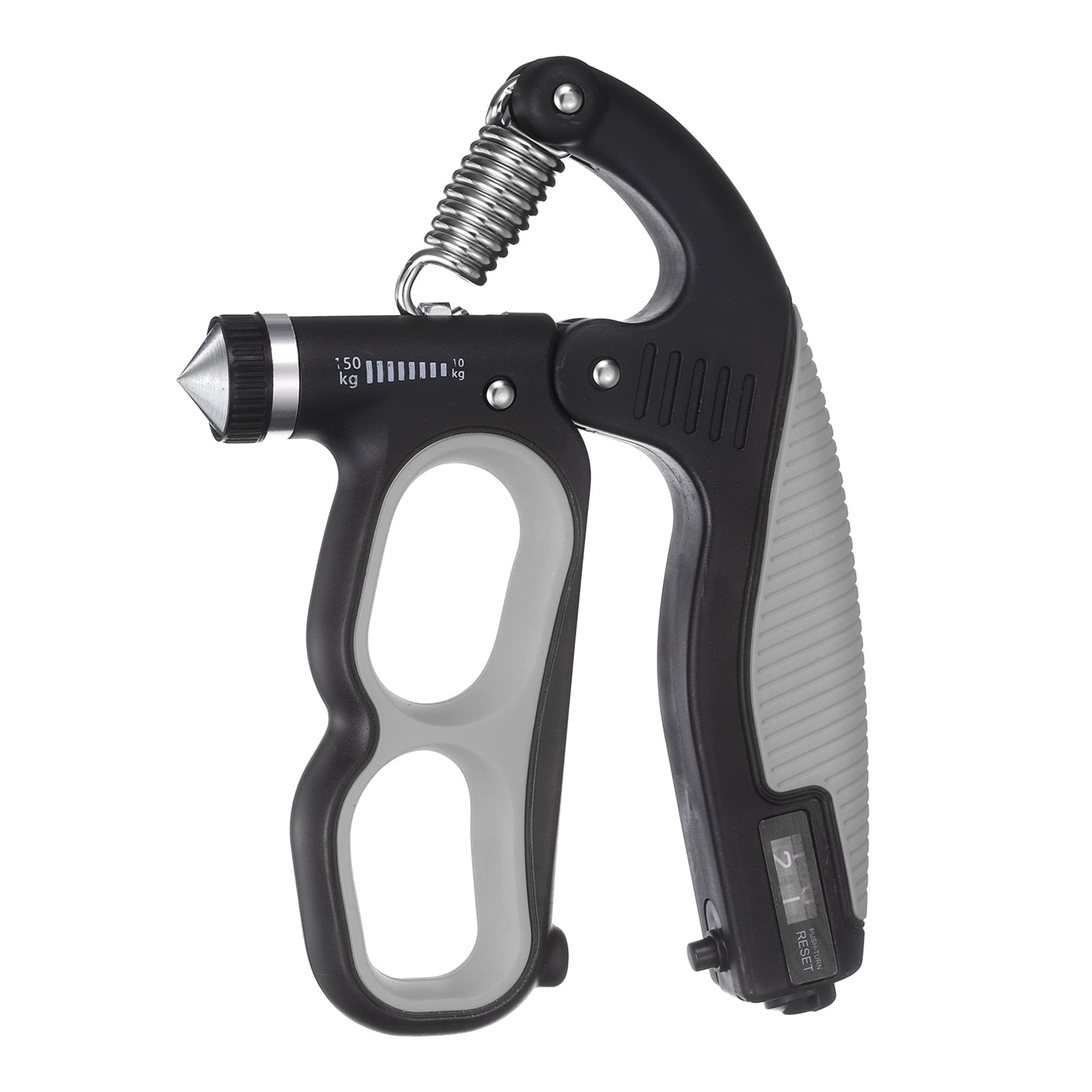 Hand Gripper Strengthener, Forearm Exerciser Resistance Grip Strength Trainer with Adjustable Resistance 22-330Lbs for Recovery Muscle Building & Fitness Workout, Gray