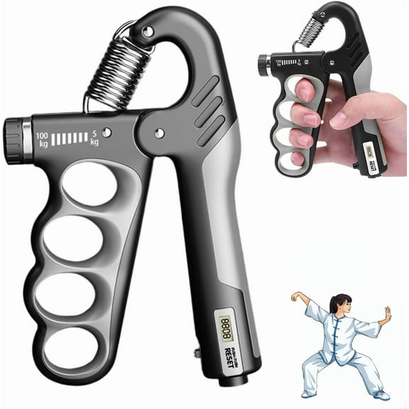 Hand Gripper Strengthener, Hand Squeezer Adjustable Resistance, Grip Strengthener Forearm Strengthener, Hand Exerciser for Muscle Building and Injury Recover, Forearm Strengthener