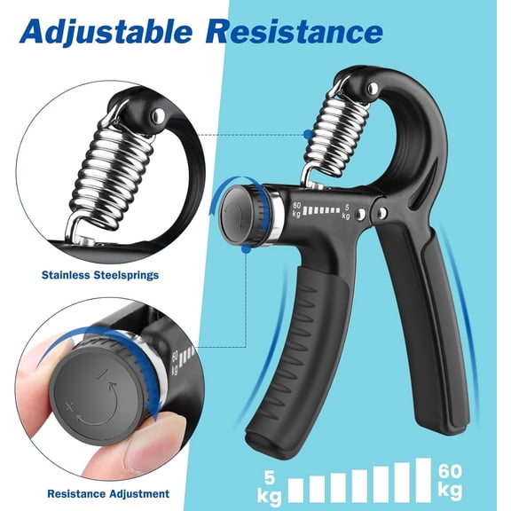 Hand Gripper Strengthener Strengthening Devices Grip Trainer Set Hand Grip  Exercisers for Squeezers Handgrip Training Adjustable Forearm