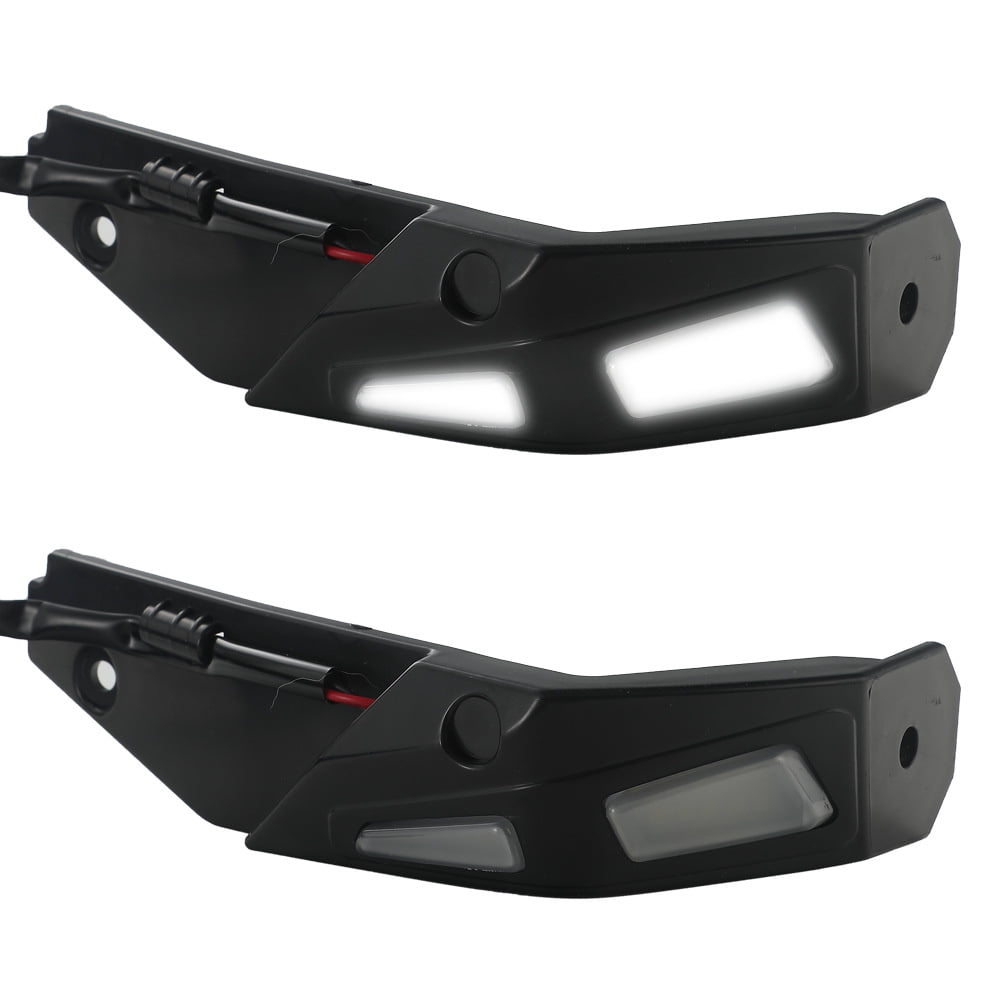 AUPOWER LED Front Fender Lights For Can-Am Ryker 2019-2024 - Smoked Black, Turn Signals & Running Lights