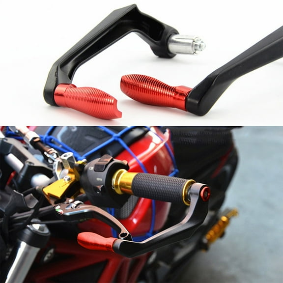 Hand Guard Protector for Motorcycle Modification Anti-Fall Horn Brakes Hand Guard Bow Protection Rod Motorcycle Styling Motorcycle Handlebar Handguard Red
