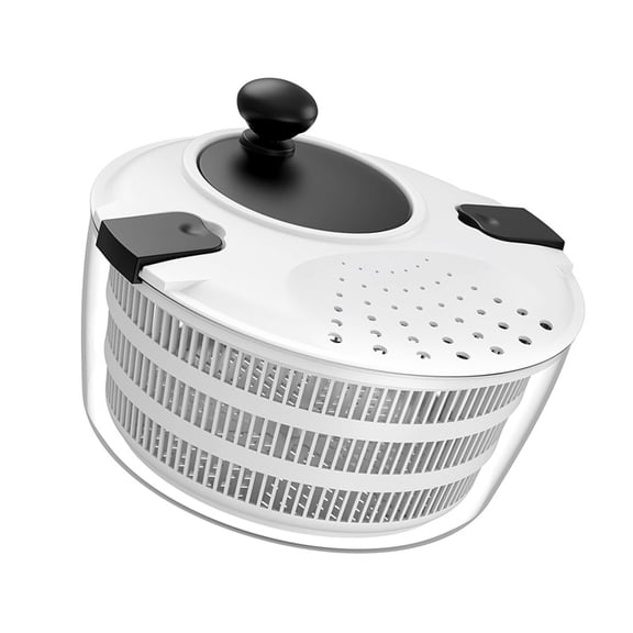 Hand Handle Double Basket Turn Dryer 4L Capacity Kitchen Essential For Vegetables Fruits