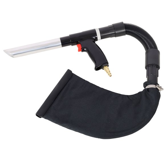 Hand Held Air Vacuum And Blow Gun Kit With Pneumatic Tool For Dust Cleaning And Workshop Use