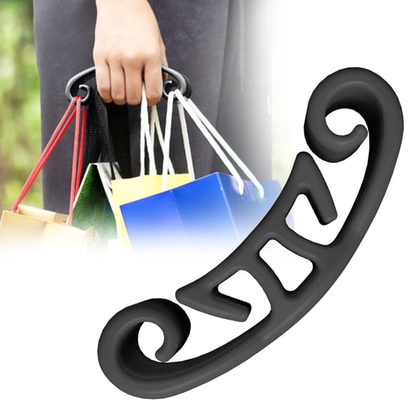 Hand-Held Bag and Vegetable Carrier Obsidian Black,Handbag Handle Bag Holder Handle Plastic Bag Organizer and Rack Bag Organizer and Rack Convenient Heavy Bag Collector Paint Can Grocery Holder