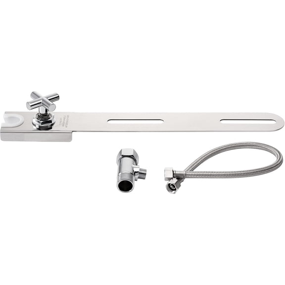 Hand-Held Bidet Holster Toilet Attachment with Integrated Shut-off, Accessory for Bidet Sprayers