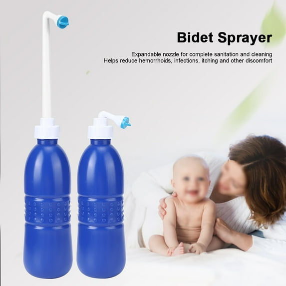 Hand Held Bidet Sprayer,620ml Portable Handheld Bathroom Home Travel Use Bidet Sprayer Bottle Spray Hygiene Cleaner,Travel Bidet Sprayer
