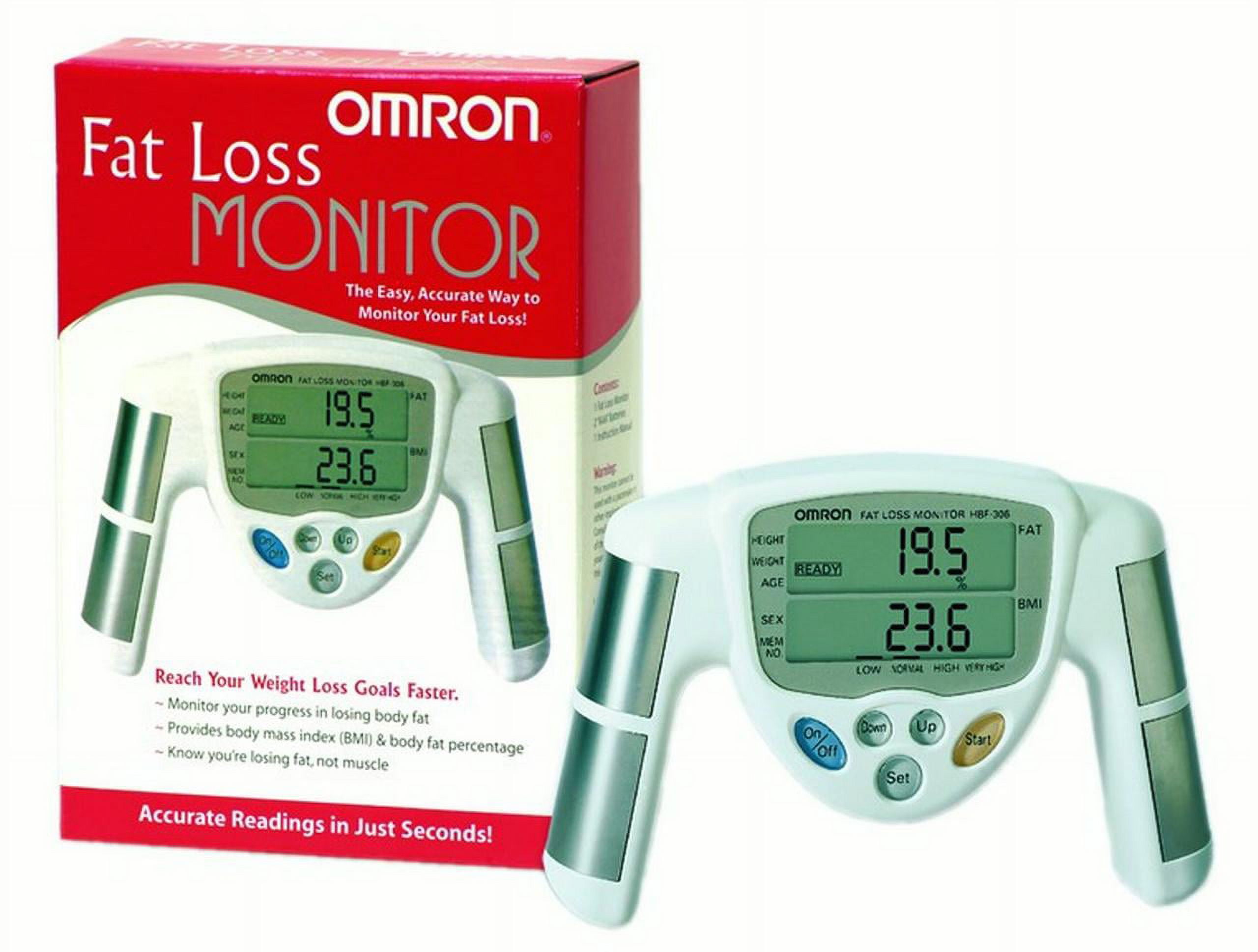 Omron Body Logic HBF-306BL [Handheld Body Fat Analyzer] BMI Measurement  Monitor 737963063048