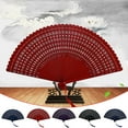 thumbnail image 1 of Hand Held Fan For Women Foldable, Folding Hand Classic Style Fan Fabric Bamboo Ribs Hand Held Chinese/Spanish Foldable Fan For Boots On The Ground Dance,Party Walmart Pallets, 1 of 6