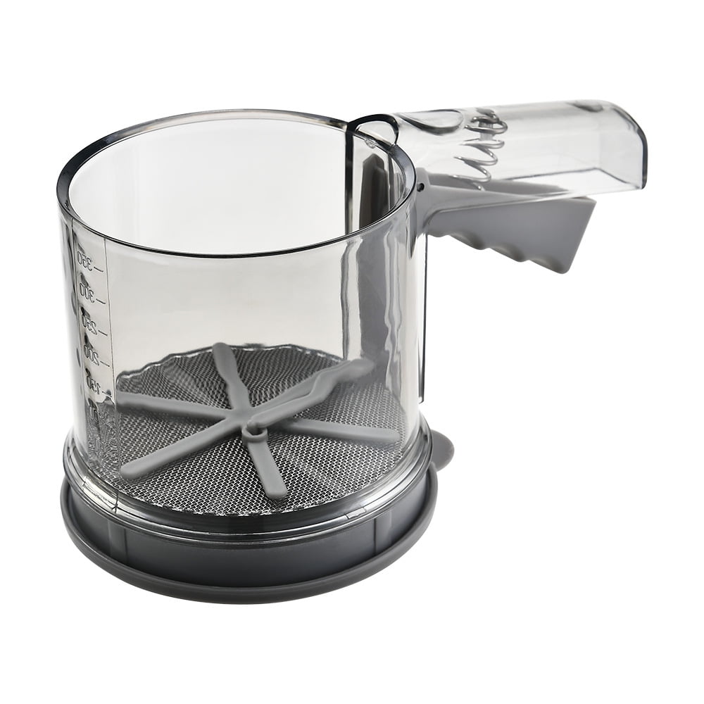 Hand Held Flour Sifter SemiAutomatic Powder Sifter Large Capacity