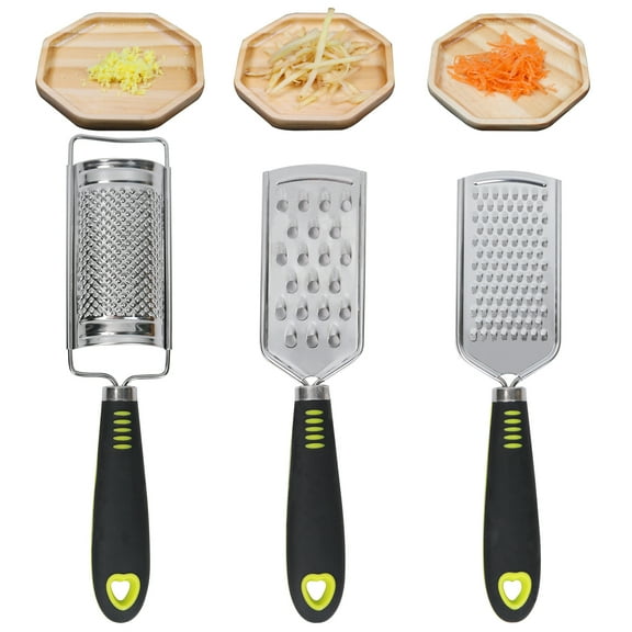 Hand Held Graters Set, Stainless Steel Multi-purpose Kitchen Food Grater, Christmas Gift Idea with Box