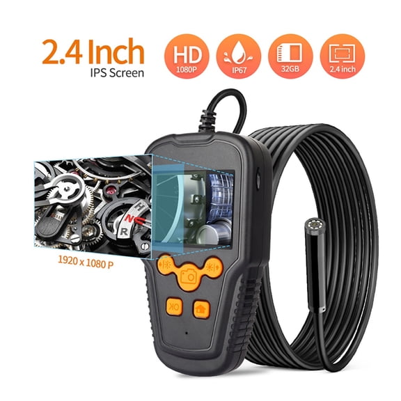 Hand-Held LCD Endoscope Camera Digital Inspection Camera 2.4 Inch Video Borescope 720P HD With 6 LED 5.5mm Probe ,Various Applicable