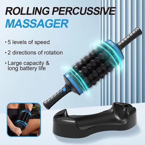 Hand Held Massager for Muscles Rolling Percussive Massager Powered Muscle Roller Massager Whole Body Relief