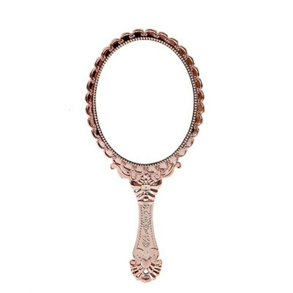 Hand Held Mirror Vintage Portable Hand Held Mirror with Handle for Gift