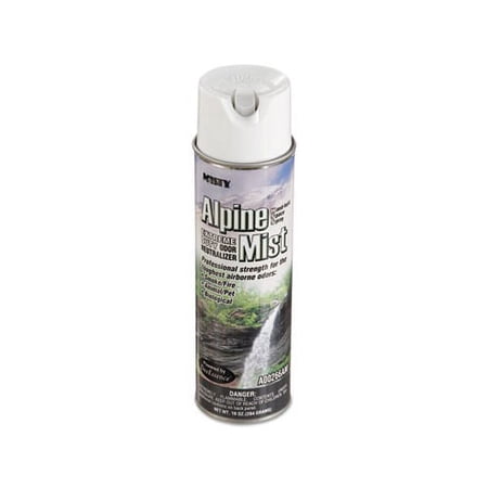 Hand-Held Odor Neutralizer Alpine Mist, 10 oz Aerosol, 12/Carton