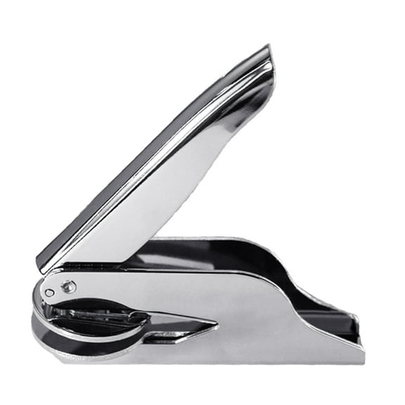 Hand-Held Picture Logo Letter Seal Embosser Stamp Stainless Steel Porable DIY