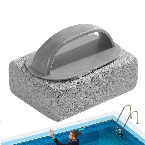 Hand Held Pool Pumice Stones for Pool Cleaning, Pumice Stone for Tiles Block Swimming Grout and Concrete, Pool Spa Tile Cleaning Stone for Calcium Deposits
