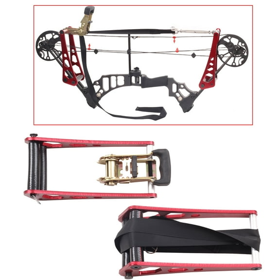 Hand Held Portable Bow Press Aluminum Alloy Ratchet-Loc Press Compound Bow Press For Use At Home, Archery Clubs, Teaching Places