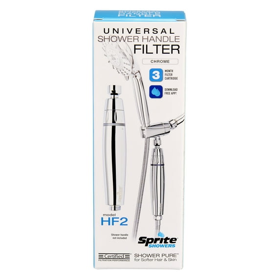 Sprite Hand Held Shower Filter with Replaceable Cartridge and Advanced Filtration