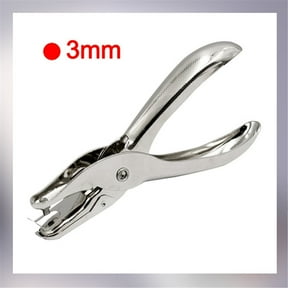 Hand‑Held Single Hole Punch Plier Manual Paper Punch Tool Portable Round Hole Puncher Durable Craft Punching Accessory for Office DIY Craft Paper Card Album Punching Use 1Pcs (0.12 Inch Aperture)