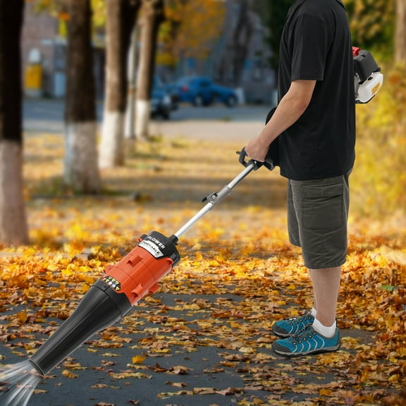 Hand Held Sweeper, Artificial Grass Brush Gasoline Powered Broom, Lawn Sweeper 2-stroke Gasoline Engine 1.7KW 52CC