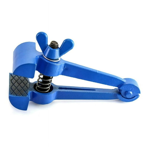 Hand-Held Vise Hand Clamp Pipe Vise Plumbing Tool Workshop Vise Pipe Tool Steel Handle Spring Clamp Base Pliers,1 PCS,1 x vise,Blue